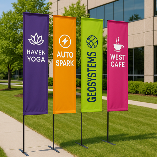custom rectangular flags