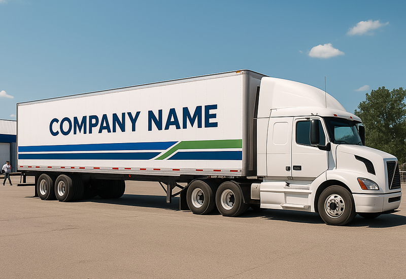 Company truck decal stickers