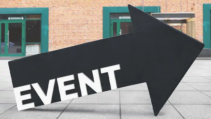 Large Event Directional Arrow Floor Graphic