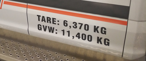 GVW & TARE Decals for Your Work Trucks