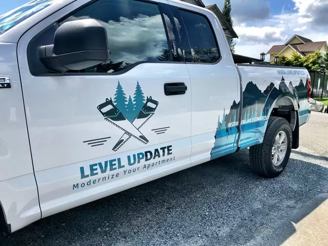 Company truck decal stickers