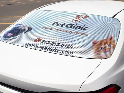 Front Vehicle Window Graphics