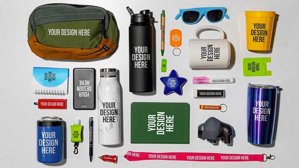 fun promotional items like camping chairs, coolers, water bottles and more